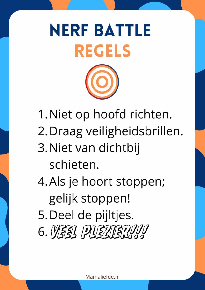 NERF target spelletjes - Mamaliefde.nl